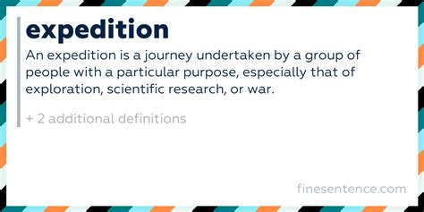 Expedition Meaning