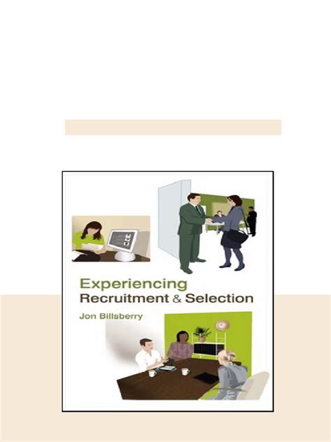 experiencing recruitment and selection