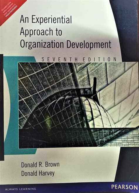 Experiential Approach To Organization Development Donald Brown