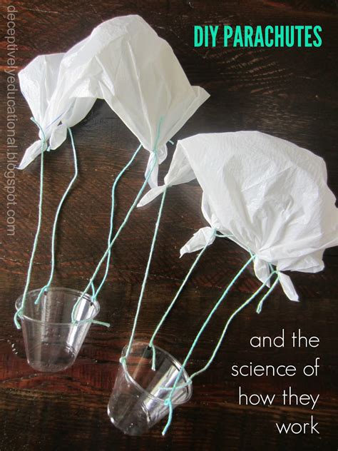 Experiment With Parachutes Science Project Parachute Science Experiment - Parachute Science Experiment
