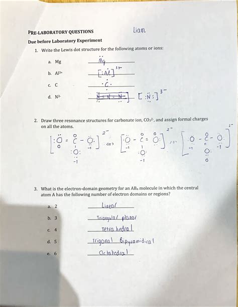 Download Experiment 11 Molecular Geometries Covalent Molecules Answers 