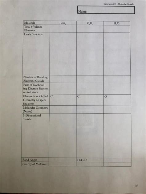 Read Online Experiment 11 Molecular Models Answers 