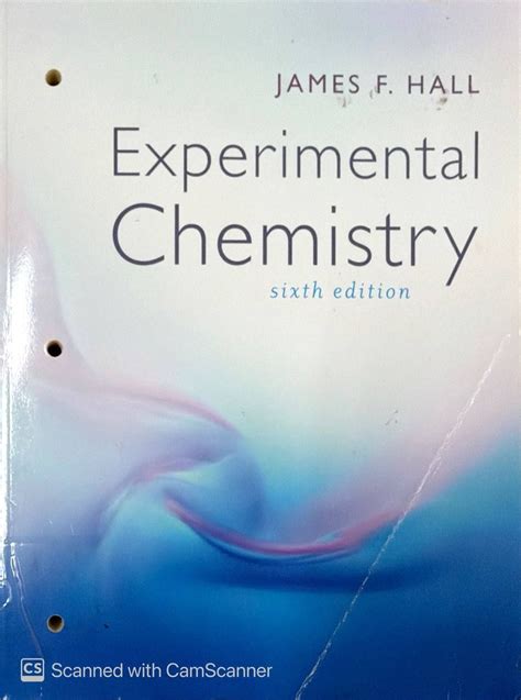 Experimental Chemistry James Hall Solution Manual