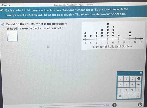 Experimental Probability Quiz Level G