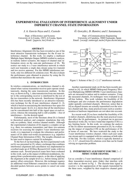 Read Online Experimental Evaluation Of Interference Impact On The 