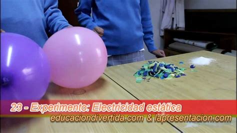 Experimento De Electricidad Estatica Con Un Globo