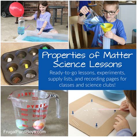 experiments with matter and materials