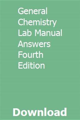 Full Download Experiments General Chemistry Lab Manual Answers 