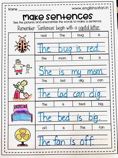 Experimentt Worksheet For Kindergarten   Simple Sentence Worksheet For Kindergarten Tags - Experimentt Worksheet For Kindergarten