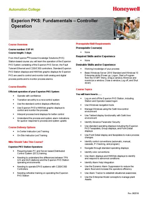 experion pks fundamentals controller operation