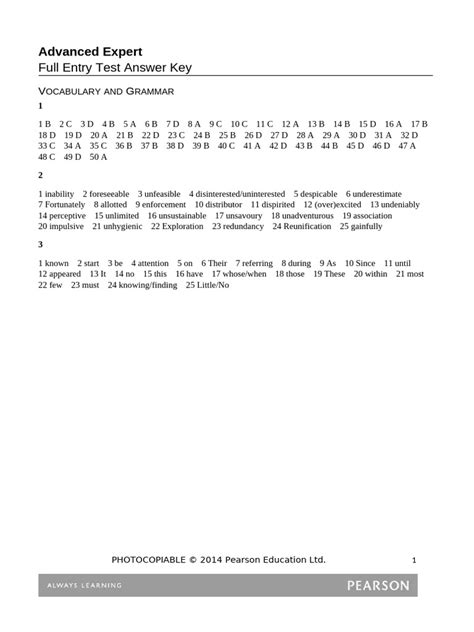 Expert Answer Key Word 2010 Session 1