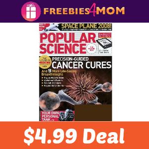 Expired Magazine Deal Popular Science 4 95 Freebies Kid Science Expirements - Kid Science Expirements