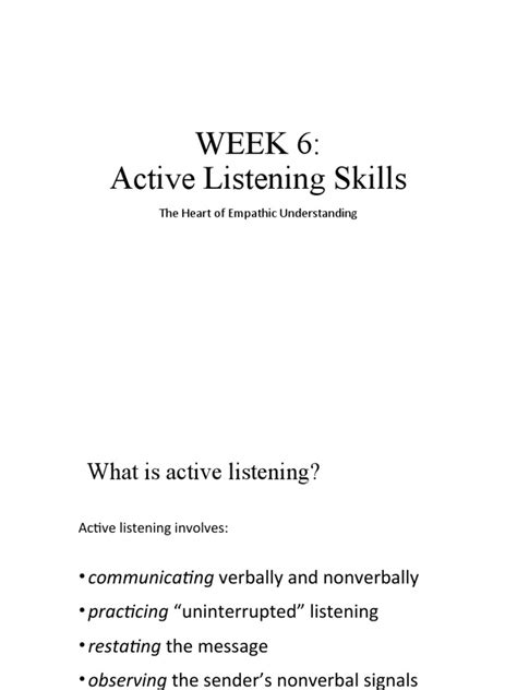 explain active listening skills pdfs free download