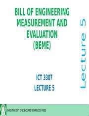 Explain Bill Of Engineering Measurement And Evaluation