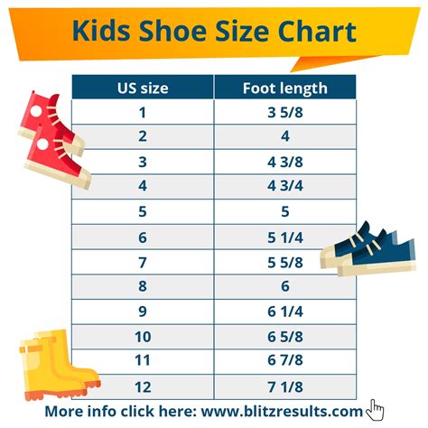 explain childrens shoe sizes explained diagram