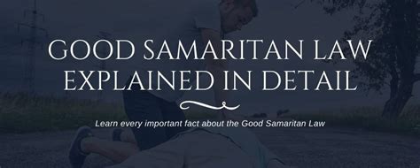 explain good samaritan laws explained printable