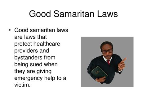 explain good samaritan laws united states quizlete