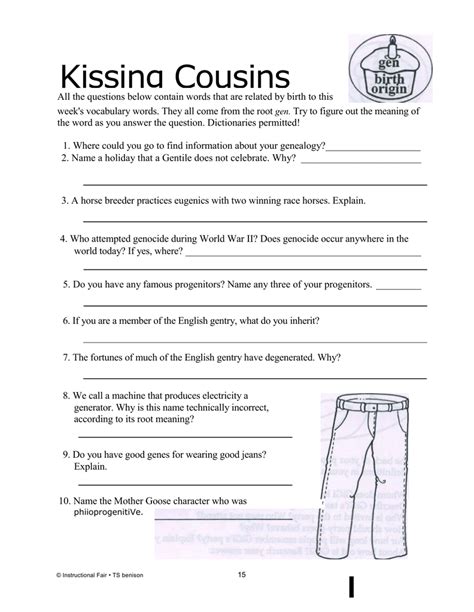 explain kissing cousin as a word