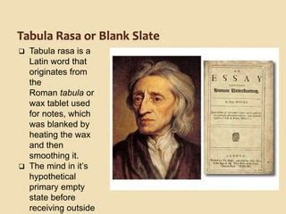 Explain Tabula Rasa