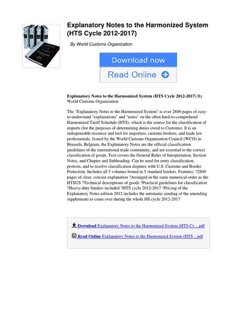 Read Online Explanatory Notes Customs Chapters 1 To 2 