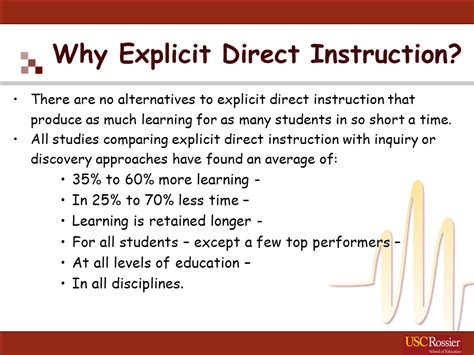 Explicit Direct Instruction