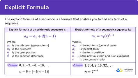 Explicit Formula Arithmetic And Geometric Sequence