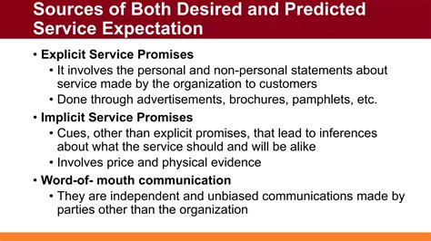 Explicit Service Promise