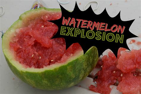 Exploding Watermelon Experiment Youtube Watermelon Science Experiments - Watermelon Science Experiments