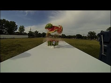 Exploding Watermelon High Speed Video Sciencebob Com Watermelon Science Experiments - Watermelon Science Experiments