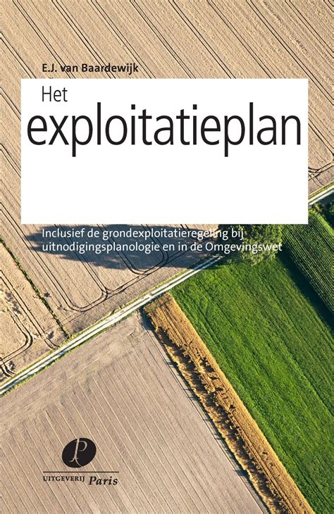 exploitatieplan definitie