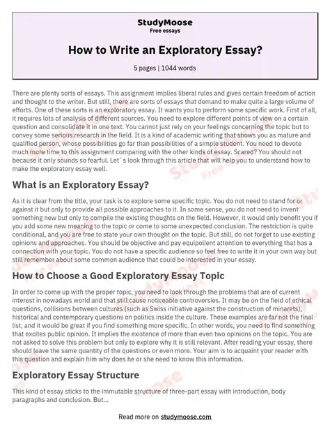 Full Download Exploratory Paper Introduction 