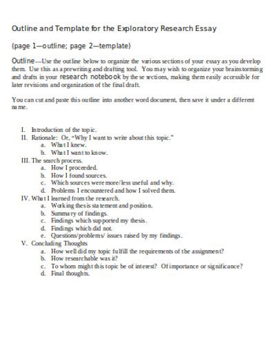 Full Download Exploratory Research Paper Ideas 