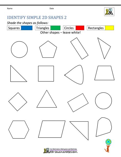 Explore 2d Shapes Worksheets Math Salamanders 5th Grade 2d Shapes Worksheet - 5th Grade 2d Shapes Worksheet