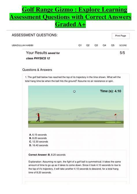 Explore Learning Gizmo Answers