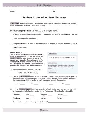 Read Online Explore Learning Stoichiometry Answer Key 