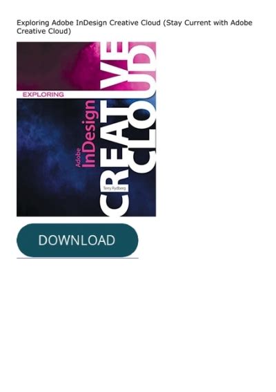 Exploring Adober Indesign Creative Cloud Stay Current With Adobe Creative Cloud