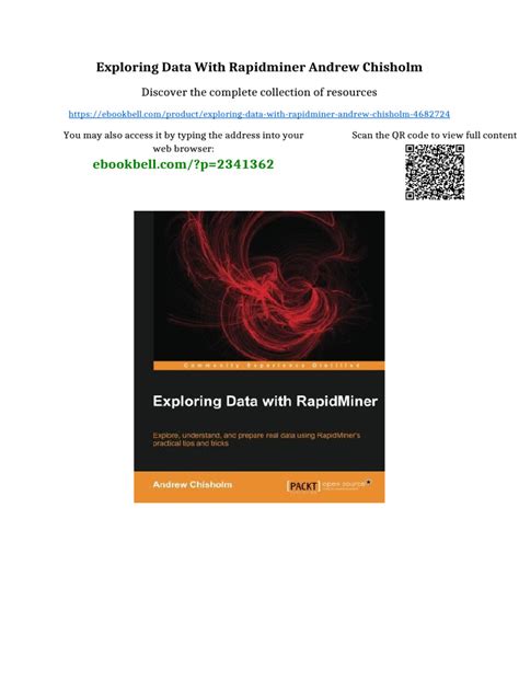 Exploring Data With Rapidminer Chisholm Andrew