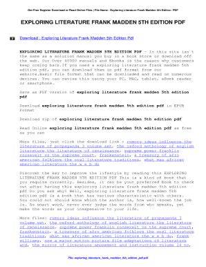 Exploring Literature 5th Edition