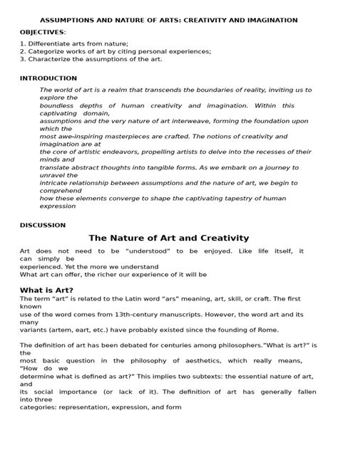 Exploring Nature Of Creativity Haruns