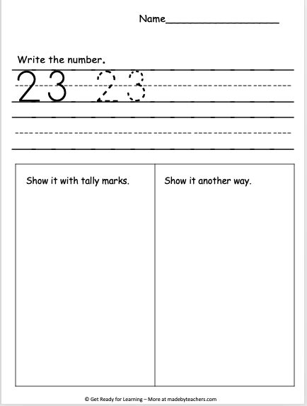Exploring Number 23 Worksheet Made By Teachers Number 23 Worksheet - Number 23 Worksheet