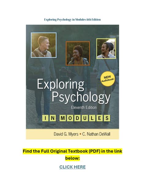 exploring psychology in modules 11th edition