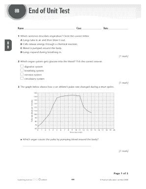 Exploring Science 8e End Of Unit Test Answers