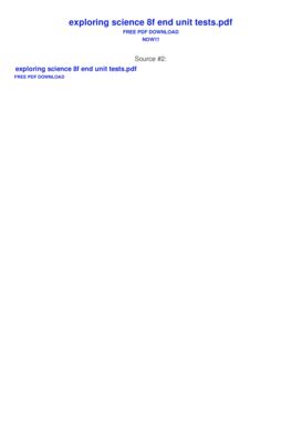 exploring science 8f end of unit test