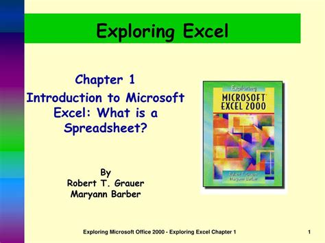 Read Exploring Microsoft Excel Grauer Chapter 1 