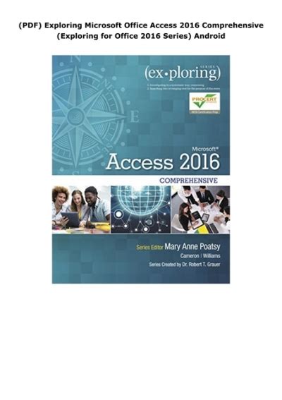 Download Exploring Microsoft Office Access 2016 Comprehensive Exploring For Office 2016 Series 