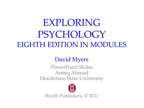 Read Online Exploring Psychology 8Th Edition Test 