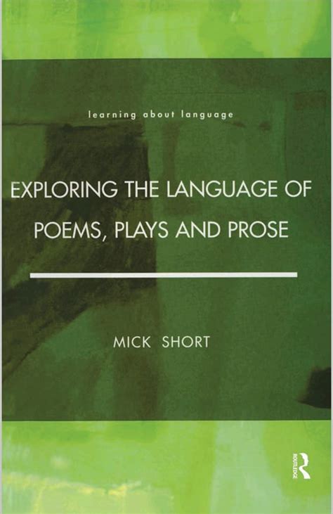 Read Online Exploring The Language Of Poems Plays And Prose 