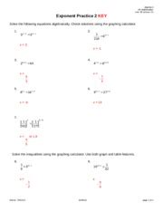 Exponent Practice 2 Unit 08 Lesson 01
