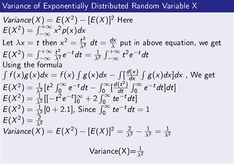 Exponential Distribution Expectation And Variance
