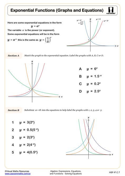 Exponential Functions Test With Answers